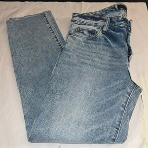 KUT from the Kloth‎ Sz 4 Reese Ankle straight leg raw hem distressed jeans
